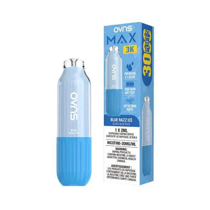 OVNS Max 3k Blue Razz Ice 20mg/mL (Provincial)