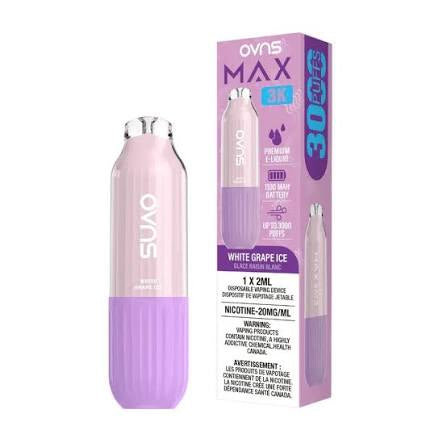 OVNS Max 3k White Grape Ice 20mg/mL (Provincial)