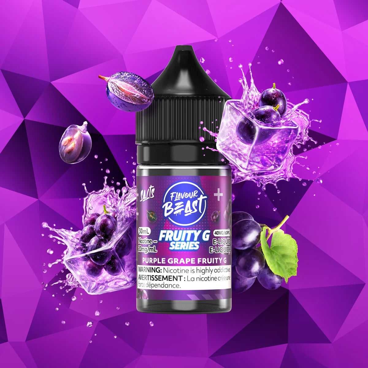 Flavour Beast e-liquid Purple Grape Fruity G 20mg/mL-30mL (Provincial)