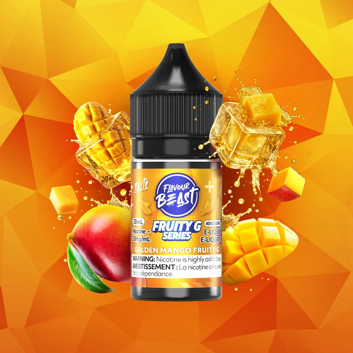 Flavour Beast e-liquid Golden Mango Fruity G 20mg/mL-30mL (Provincial)