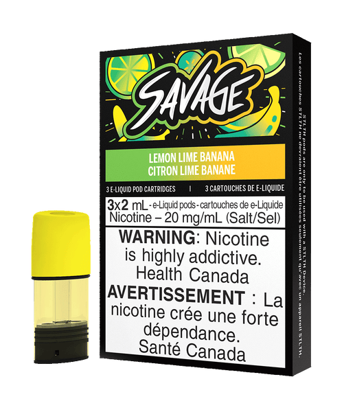 Savage stlth pods Lemon Lime Banana 20mg/mL pods