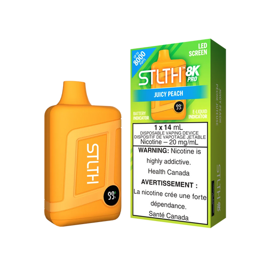 Stlth 8kpro Juicy Peach 20mg/mL disposable (Provincial)