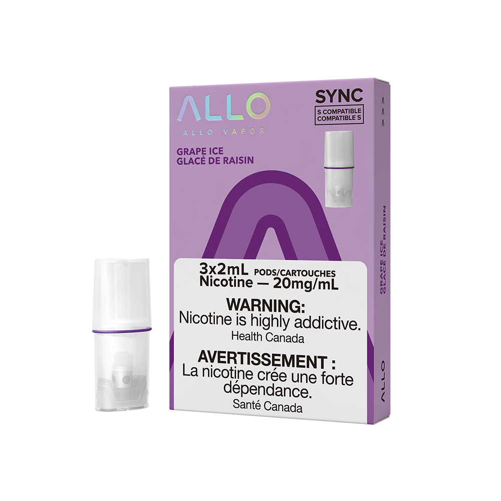 Allo sync HIT pods Grape Ice 20mg/mL