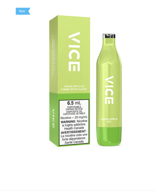 Vice 2500 Green Apple Ice 20mg/mL disposable ( Provincial)