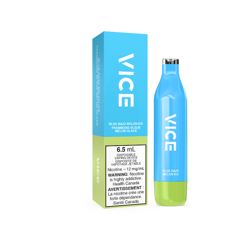 Vice 2500 Blue Razz Melon Ice 12mg/mL disposable ( Provincial)