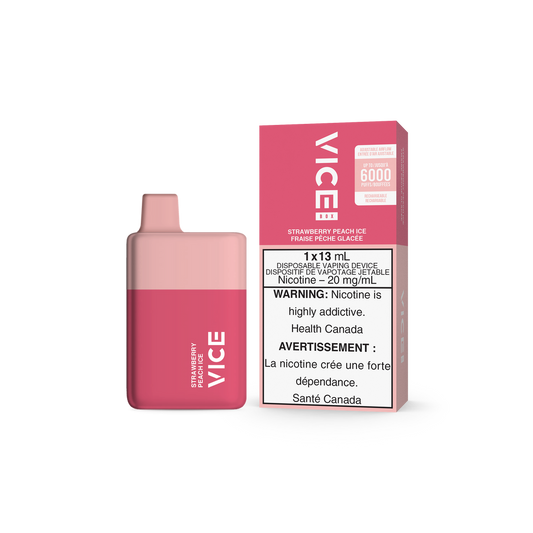 Vice box 6000 Strawberry Peach Ice  20mg/mL disposable (Provincial)