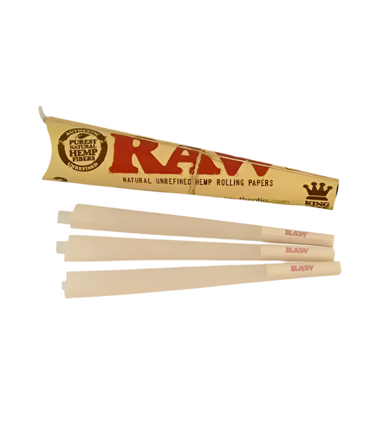 Stationary - RAW Classic Pre-Rolled Cones King size (3 Cones)