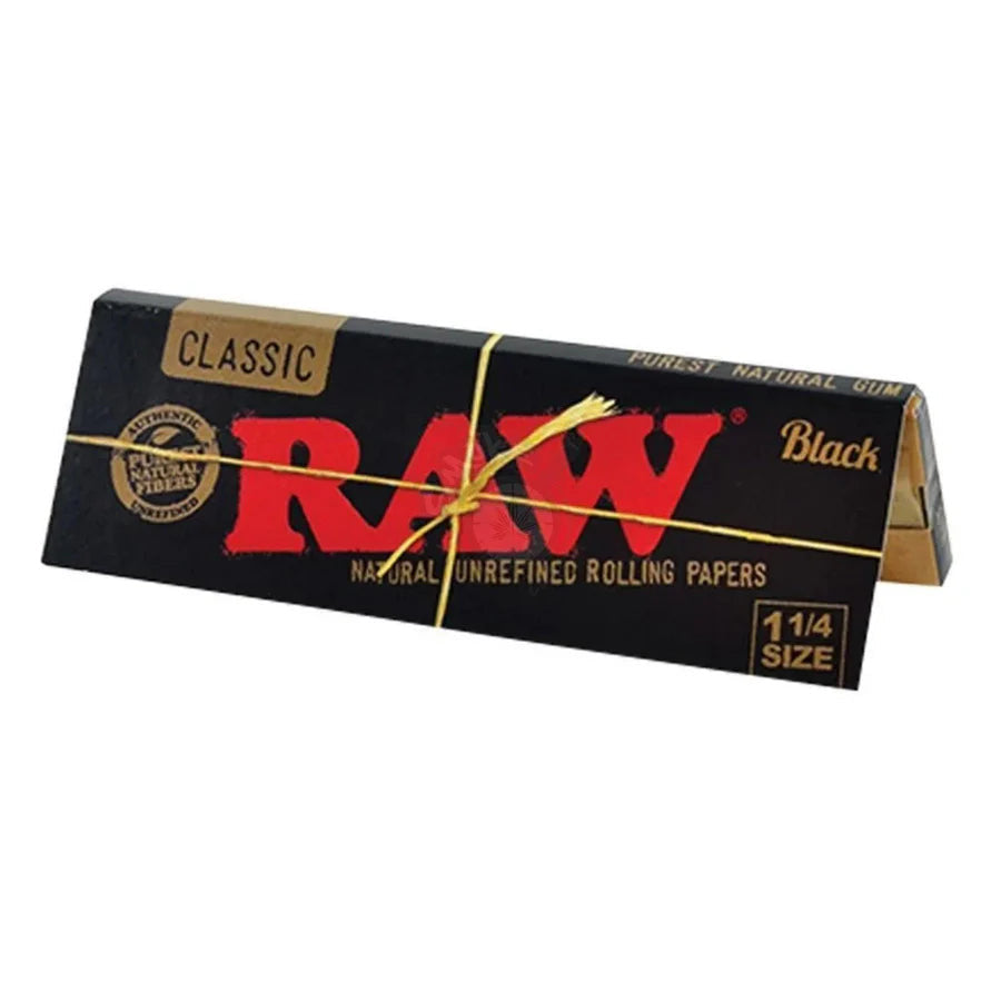 Stationary - RAW Classic Black Rolling Paper Single Wide (50 Papers)