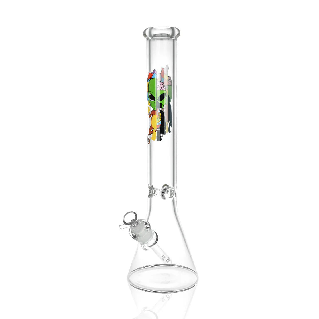 Stationary- Glass beaker Bong 12”