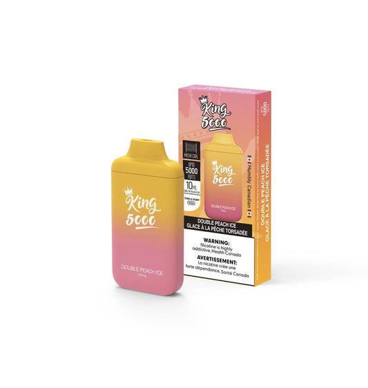 King 6000 Double Peach Ice 0mg/ml Disposable (Provincial)