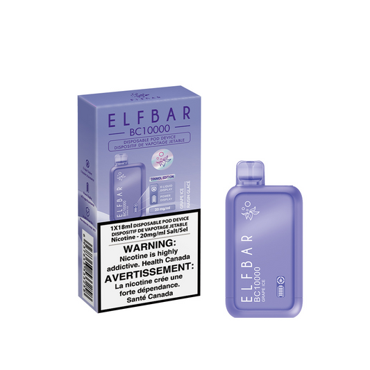 Elf Bar BC10000 Grape Ice 20mg/mL disposable