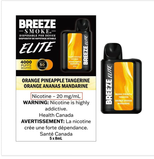 Breeze Elite S50 4000 Orange Pineapple Tangerine 20mg/ml disposable