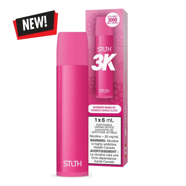 Stlth 3k Raspberry Mango Ice 20mg/mL disposable