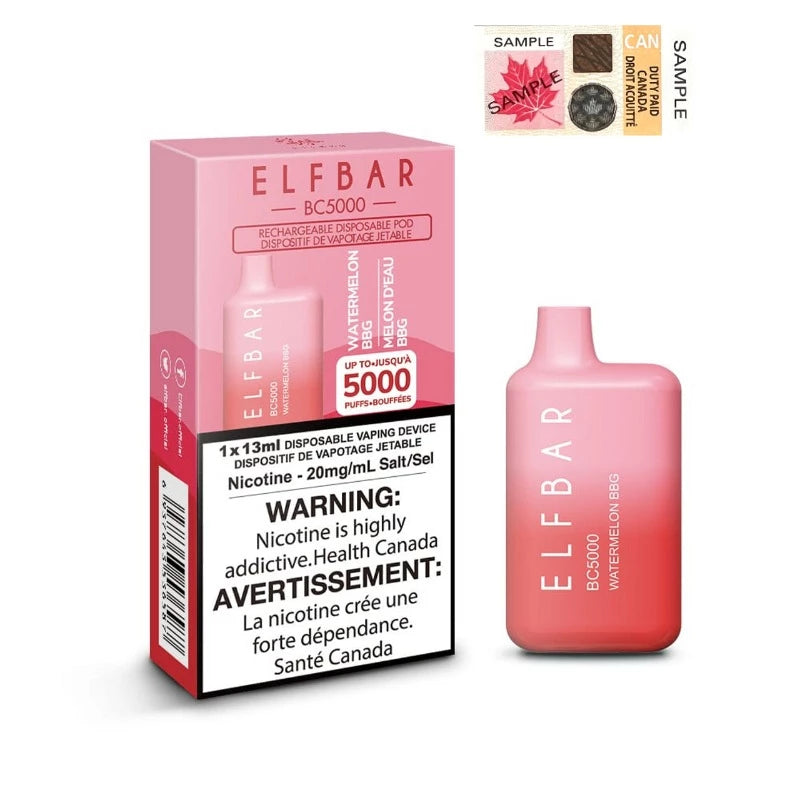 Elf Bar BC5000 Watermelon Glubule 20mg/mL disposable