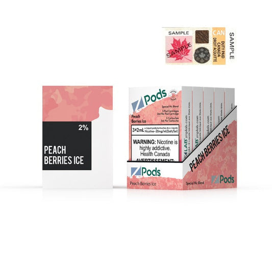 Zpods Peach berries ice 20mg/mL pods