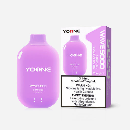 Yoone wave 5000 Grape ice 20mg/mL disposable