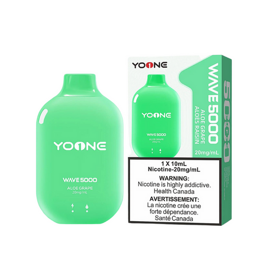 Yoone wave 5000 Aloe grape 20mg/mL disposable