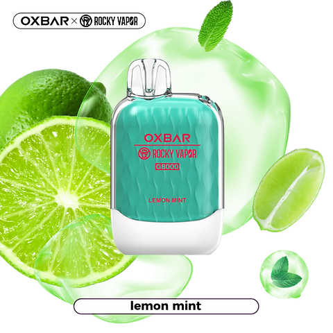 Oxbar 8000 Lemon mint 20mg/mL disposable