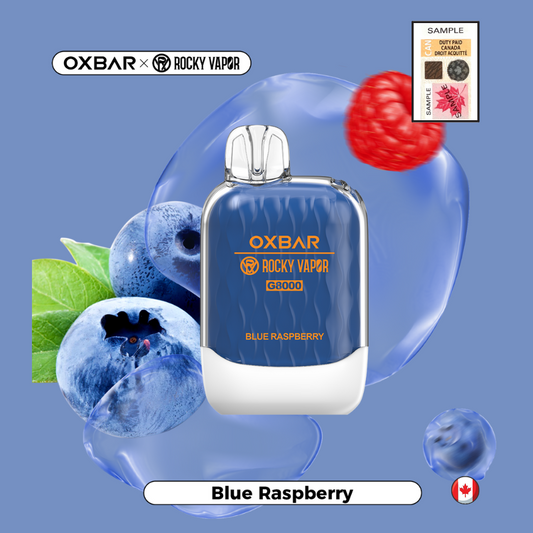 Oxbar 8000 Blue raspberry 20mg/mL disposable