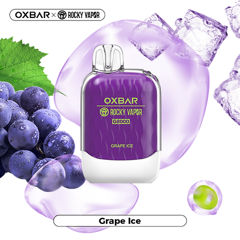 Oxbar 8000 Grape Ice 20mg/mL disposable