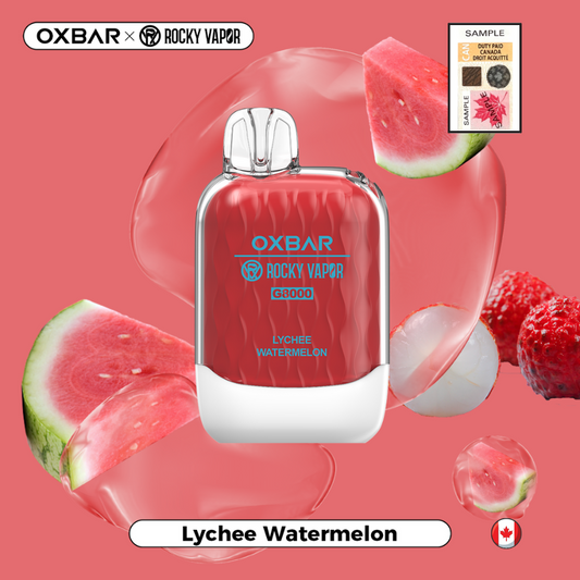 Oxbar 8000 Lychee watermelon 20mg/mL disposable