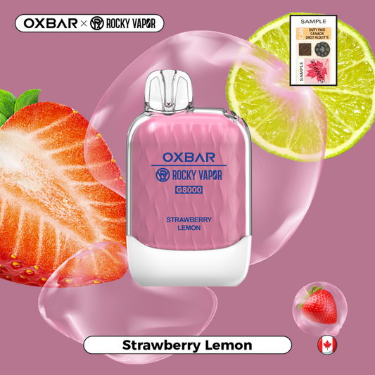 Oxbar 8000 Strawberry lemon 20mg/mL disposable