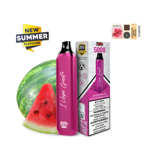 Ivg 5000 Watermelon ice 20mg/mL disposable