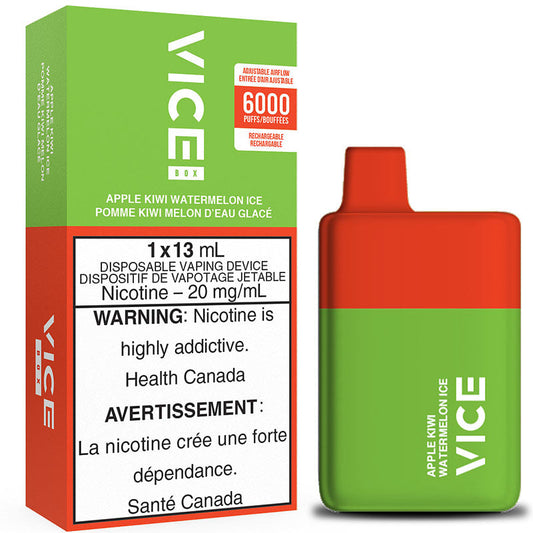 Vice box 6000 Apple kiwi watermelon ice 20mg/mL disposable