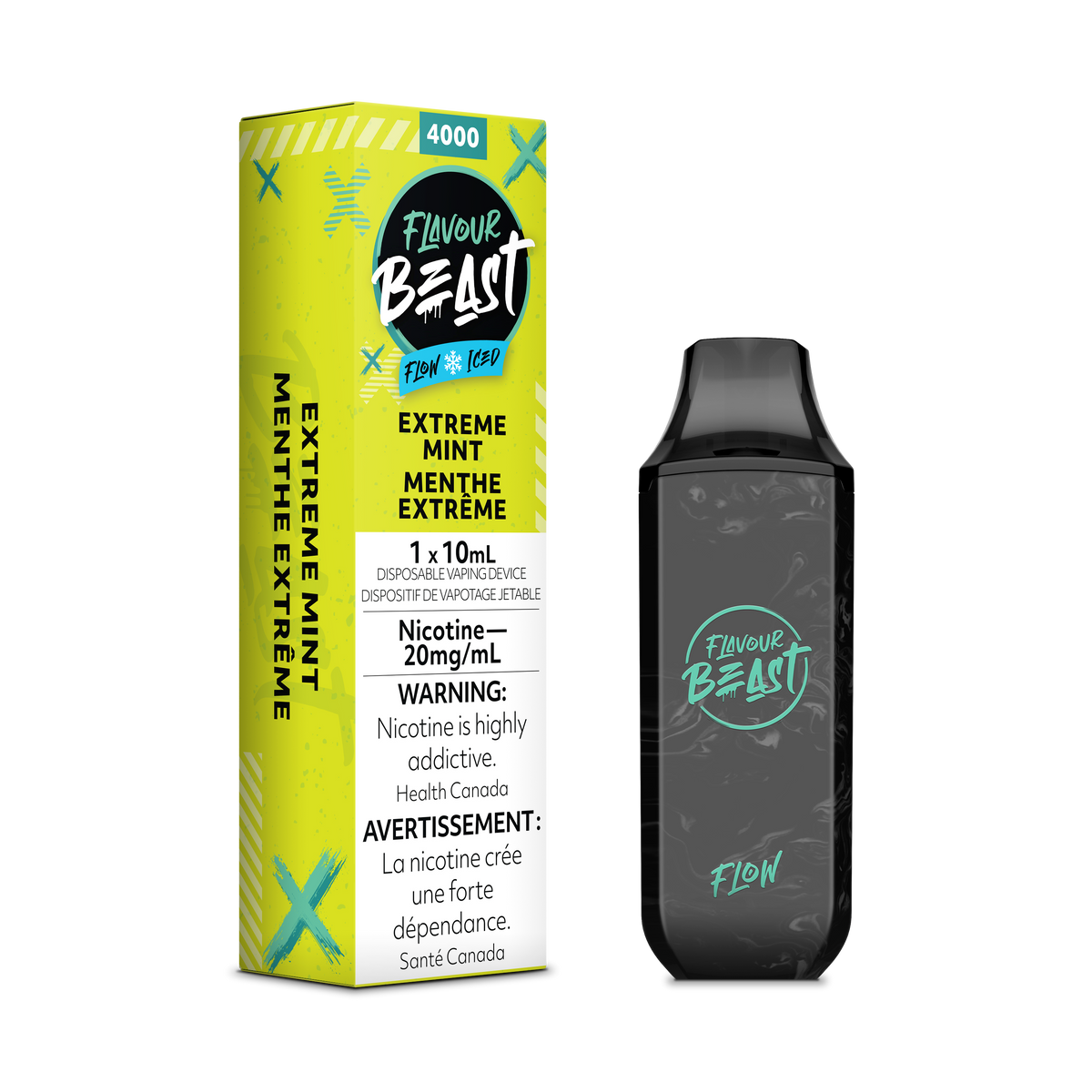 Flavour beast Flow Extreme mint iced 20mg/mL disposable