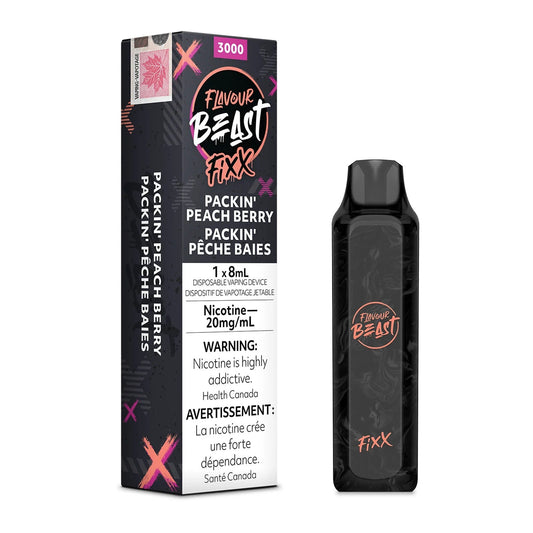 Flavour beast Fixx Packin peach berry 20mg/mL disposable