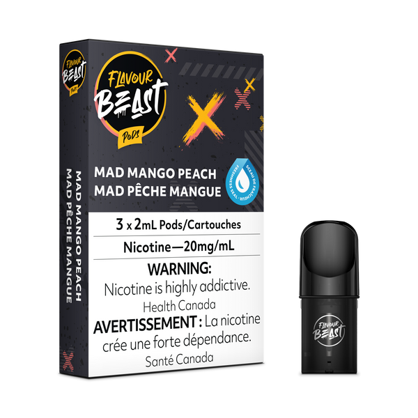 Flavour beast pods Mad mango peach 20mg/mL