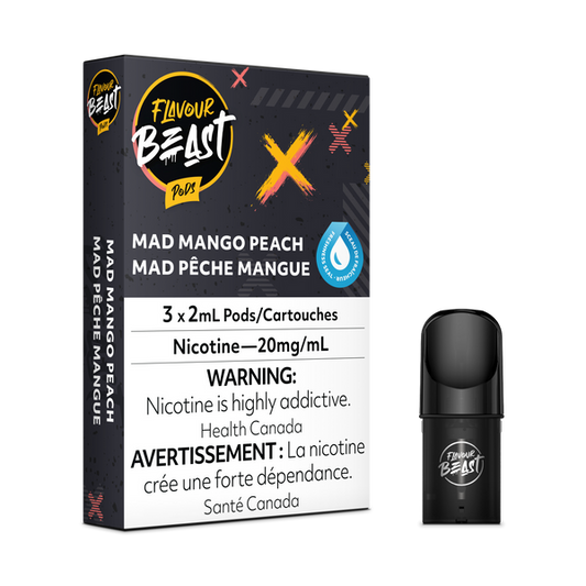 Flavour beast pods Mad mango peach 20mg/mL