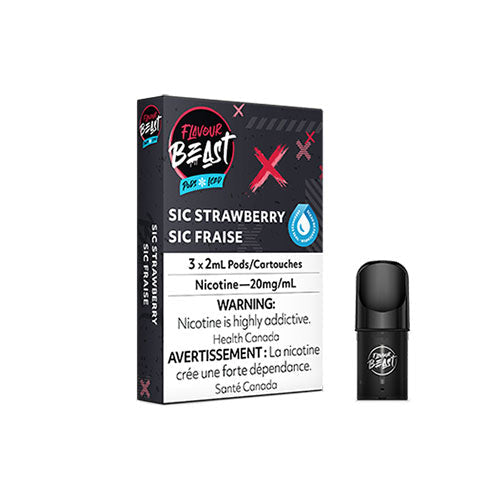 Flavour beast pods Sic strawberry ice 20mg/mL