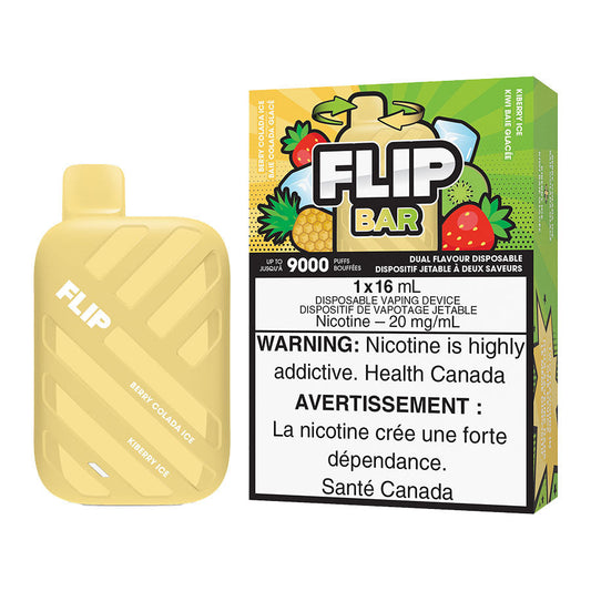 Flip bar 9000 Berry colada ice & kiberry ice 20 mg disposable