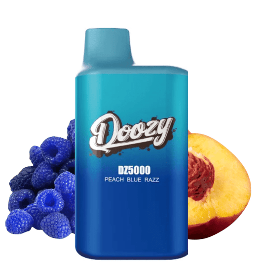 Doozy 5k peach blue razz 20mg disposable vape