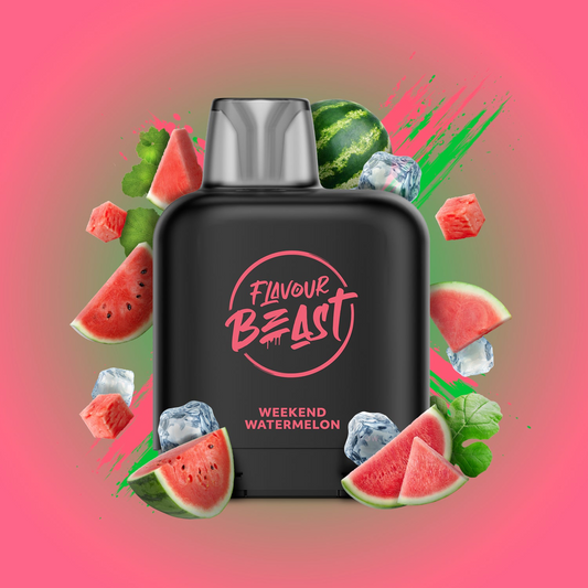 Flavour beast levelX pod 7K Weekend watermelon 20mg/mL