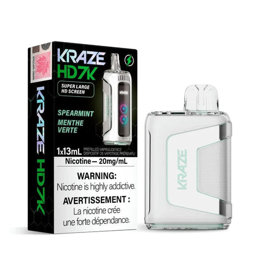 Kraze HD7K Spearmint 20mg/mL disposable (Provincial)