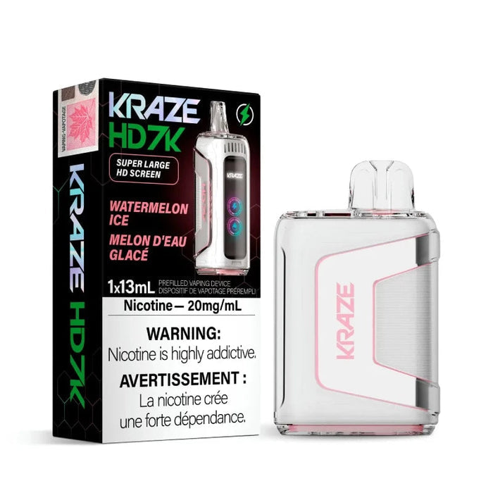 Kraze HD7K Watermelon Ice 20mg/mL disposable