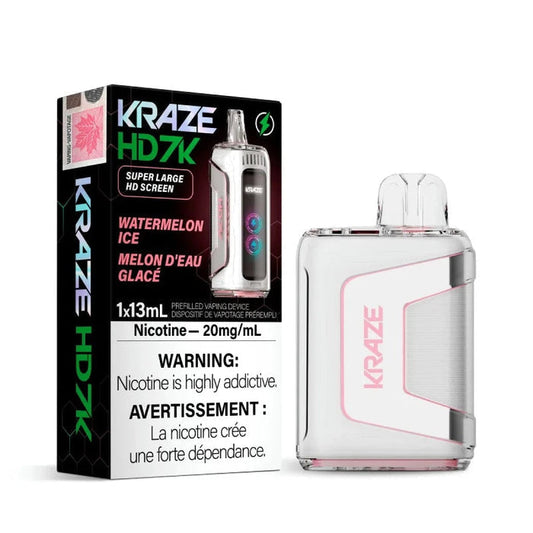 Kraze HD7k watermelon ice 20mg disposable