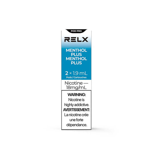 Relx pod pro menthol plus 18mg 2pods