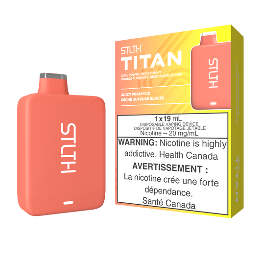 Stlth Titan 10k Juicy peach ice 20mg/mL disposable