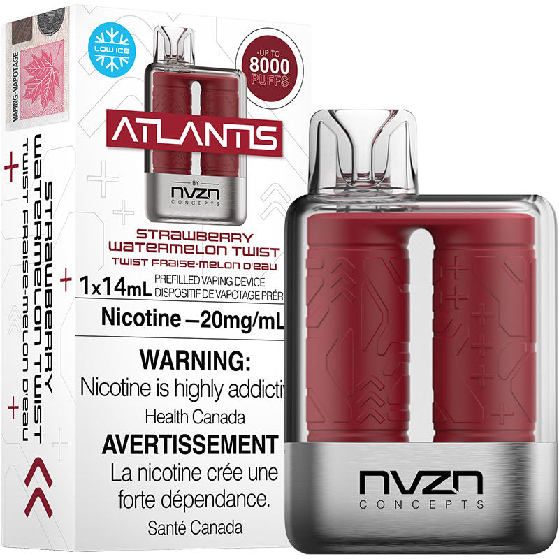 Atlantis 8000 Strawberry Watermelon Twist 20mg/mL disposable