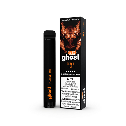 Ghost max 2000 Peach ice 20mg/mL disposable