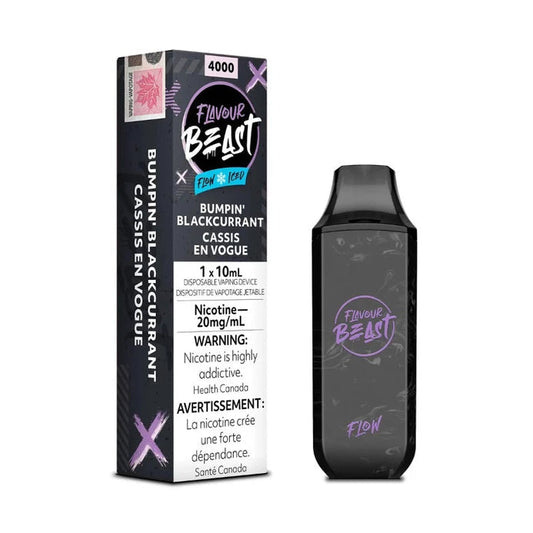 Flavour beast Flow Bumpin’ blackcurrant iced 20mg/mL disposable