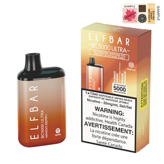 Elf bar BC5000 Ultra Mango berry 20mg/mL disposable