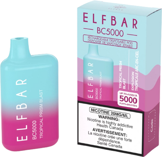 Elf bar BC5000 Tropical prism blast 20mg/mL disposable
