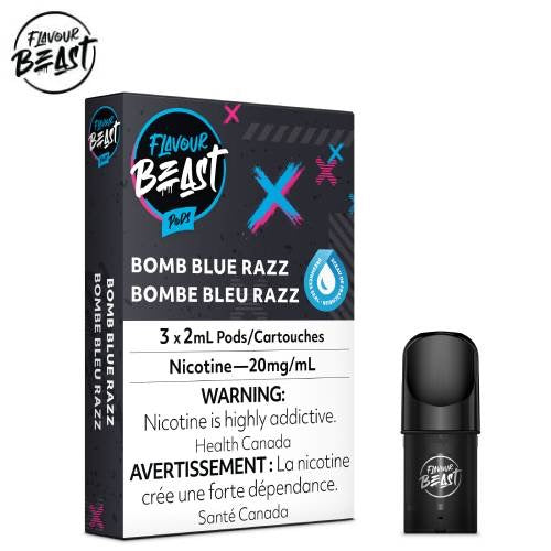 Flavour beast pods Bomb blue razz ice 20mg/mL