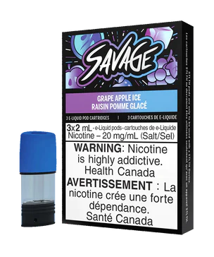 Savage stlth pods Grape Apple Ice 20mg/mL pods