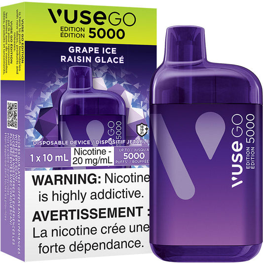 Vuse go 5000 Grape ice 20mg/mL disposable