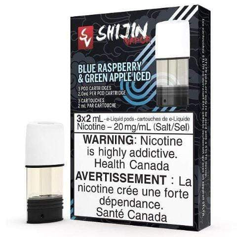 Shijin stlth pods Blue Raspberry + Green Apple Iced 20mg/mL